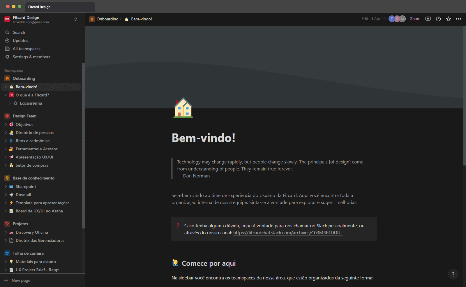 Fitcard Design Team Notion's knowledge base
