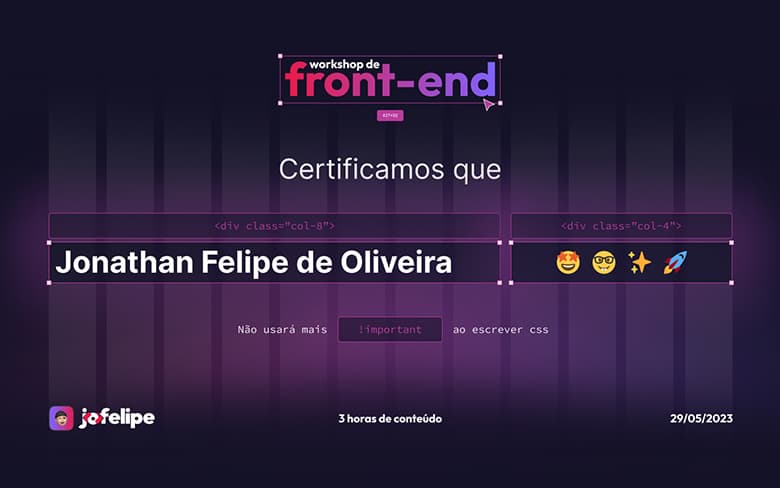 Modelo de certificado